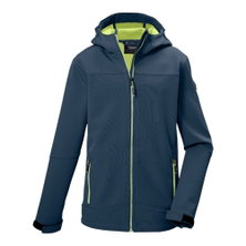 Killtec Softshelljacke KOS 484 (mit Kapuze, winddicht, wasserabweisend) dunkelblau Jungen